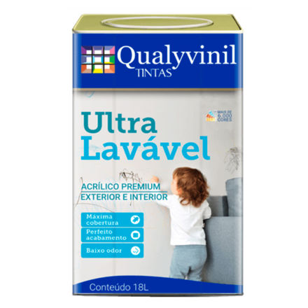 Imagen de Premium Acetinado ultralavable blanco 18 litros