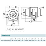 Imagen de Duct in Line 100/130 cocina