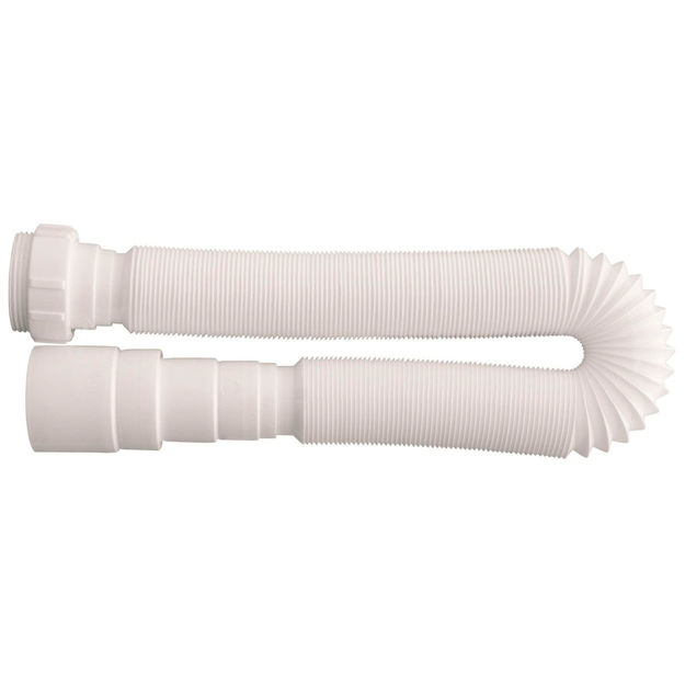 Imagen de Sifón extensible corrugado blanco 150cm Universal