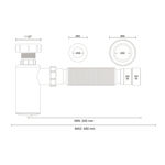 Imagen de Sifón cromado botella chico plástico univer. Blukit