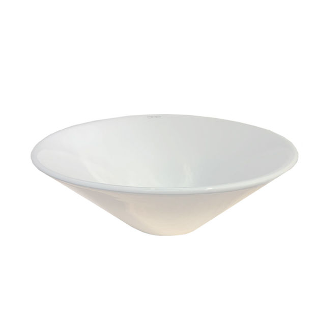 Imagen de Bacha de apoyo redonda 42cm Blanca Brillo Dmc