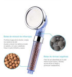 Imagen de Teléfono de ducha filtro de piedras 3 posiciones