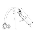 Imagen de Grifo unitario pared cromo Marujá