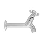 Imagen de Grifería de lavatorio de agua fría de pared larga cromado