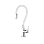 Imagen de Grifo unitario mesa cocina ALBURE MOUVE cromo blanco