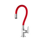 Imagen de Grifo unitario mesa cocina ALLURE MOUVE cromo rojo