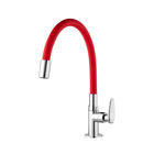 Imagen de Grifo unitario mesa cocina ALLURE MOUVE cromo rojo
