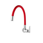 Imagen de Grifo unitario pared cocina ALLURE MOUVE cromo rojo