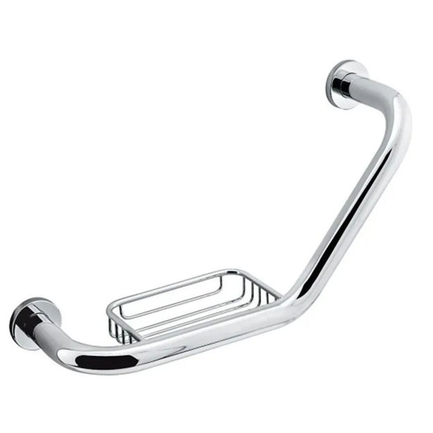 Imagen de Agarradera en angulo con jabonera acero inox.DMC