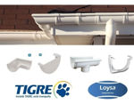 Imagen de Canaleta pluvial PVC 3m beige Aquapluv TIGRE