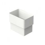 Imagen de Acople rectangular para tubo blanco Style