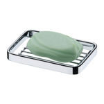 Imagen de JABONERA DE ACERO CROMADO REJA