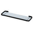 Imagen de ESTANTE DE BAÑO EN VIDRIO 11 X 38 CM NEGRO MATE