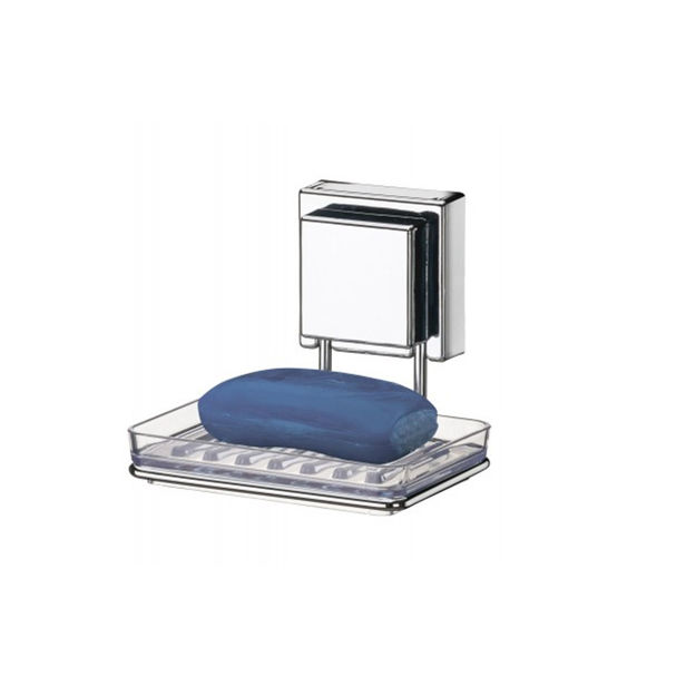 Imagen de JABONERA CON DEPOSITO VENTOSA CUADRADA