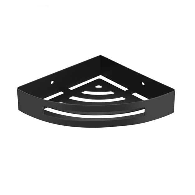 Imagen de Esquinero de baño negro mate acero 304 210*210*45mm