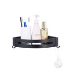 Imagen de Esquinero de baño negro mate acero 304 210*210*45mm