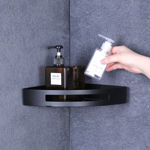 Imagen de Esquinero de baño negro mate acero 304 210*210*45mm