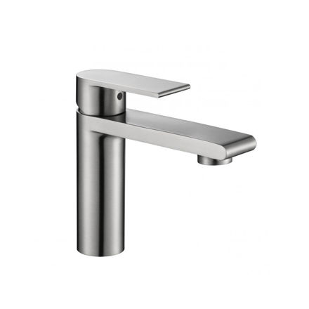 Imagen de Grifería de lavatorio Monocomando de mesada Loft Gris Satinado