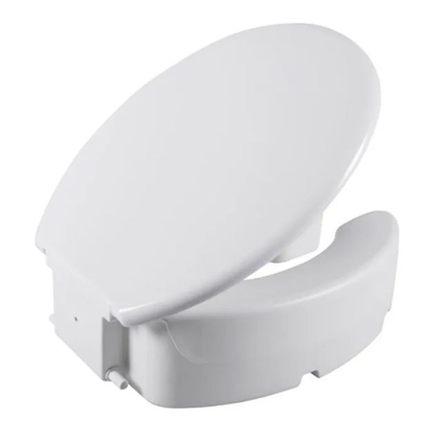 Imagen de Asiento inodoro elevado c/tapa 16.50cm Astra