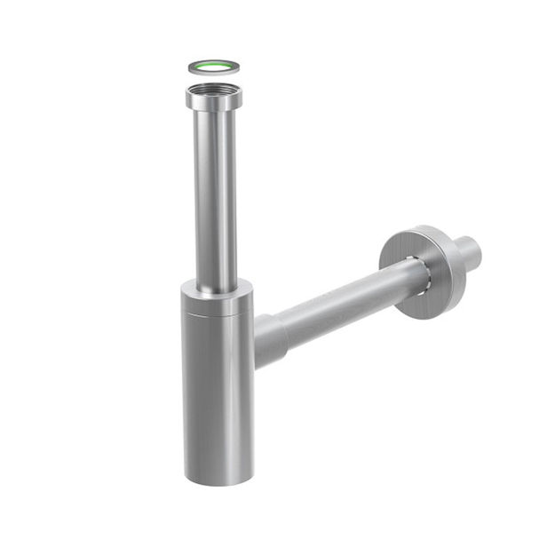 Imagen de Sifón botella lavatorio inoxmater 1.1/4 acero satinado BONOMINI