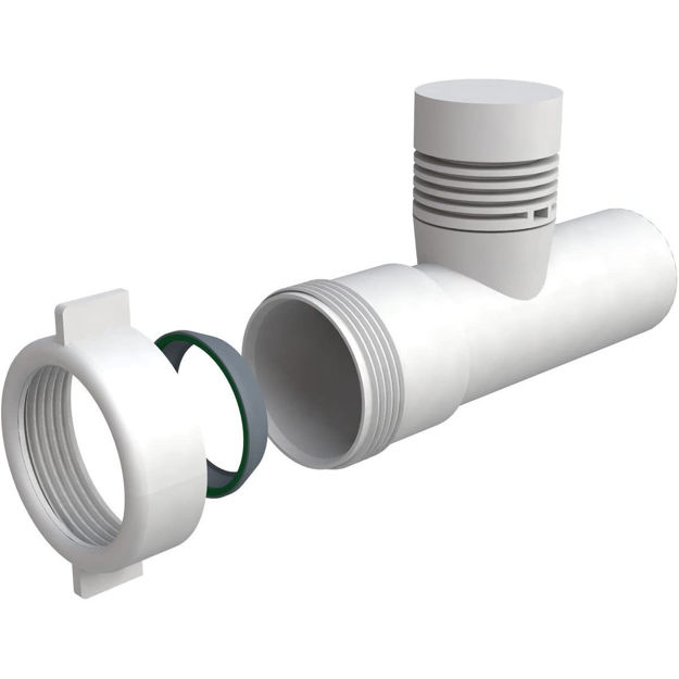 Imagen de AIRPIPE Ø 60X40X140 ABS blanco BN
