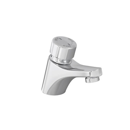 Imagen de Grifería de lavatorio temporizado de mesada Decamatic Hydra cromo Brillante