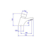 Imagen de Grifería de lavatorio temporizado de mesada Decamatic Hydra cromo Brillante