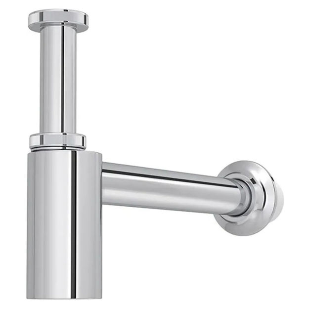 Imagen de Sifón botella bronce cromado de cocina DECA