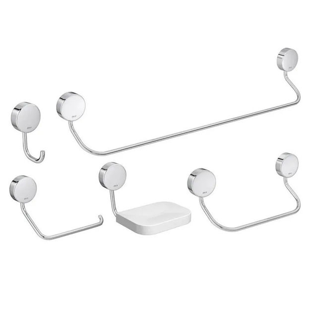 Imagen de Kit accesorio Deca 5 piezas bronce cromado Net