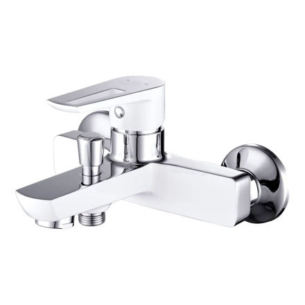 Imagen de Grifería de ducha Monocomando exterior Slam blanco