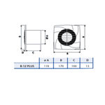 Imagen de Extractor de baño B-12 Plus (120mm)