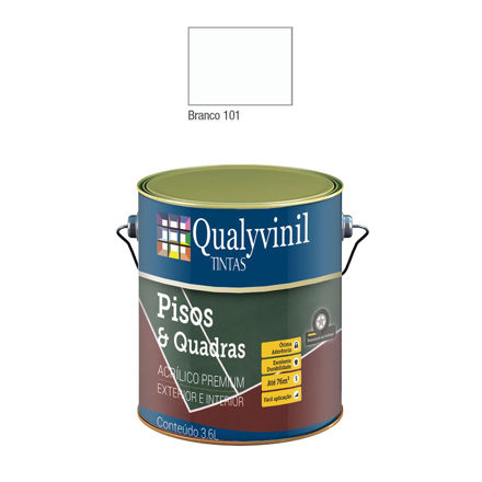 Imagen de Pintura para pisos blanca 0,9 litro