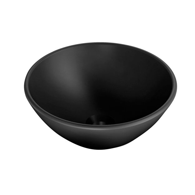 Imagen de Bacha de apoyo redonda 35 cm negro mate Celite