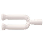 Imagen de Sifón doble plástico universal Blukit blanco