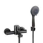 Imagen de Grifería de ducha Monocomando con transferencia Milano Slim negro mate