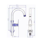 Imagen de Grifo lavatorio mesa ALLURE DECORE negro mate