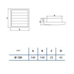 Imagen de Persiana sobrepresión B-10/B-12