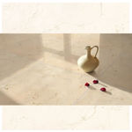 Imagen de Cerámica para piso Crema Marfil HD 61x61 cm Brillante