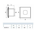 Imagen de Extractor de baño Silentis 12 inox. (120mm)