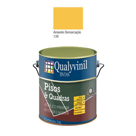 Imagen de Pintura para pisos amarillo marcación 0,9 litros