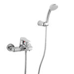 Imagen de Grifería de ducha Monocomando exterior con transferencia Match cromado brillante