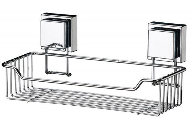 Imagen de ORGANIZADOR DE BAÑO CON VENTOSAS CUADRADA