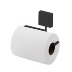 Imagen de PORTARROLLOS DE BAÑO NEGRO MATE