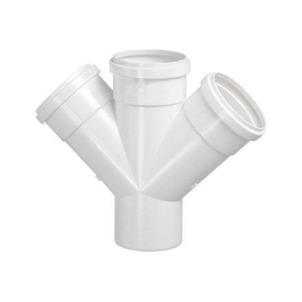 Imagen de RAMAL DOBLE PVC 45° SMART HOME