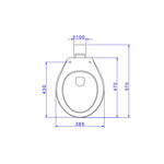 Imagen de Inodoro corto blanco salida trasera Ravena