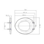 Imagen de Tapa inodoro practic plástica acolchada blanca