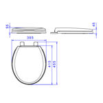 Imagen de Tapa inodoro slow close easy clean Izy/Ravena