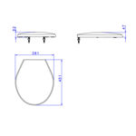 Imagen de Tapa inodoro universal blanca DECA