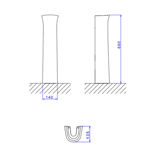 Imagen de Pedestal Ravena/ Izy blanco