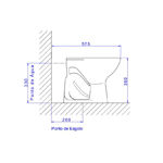 Imagen de Inodoro corto Izy blanco